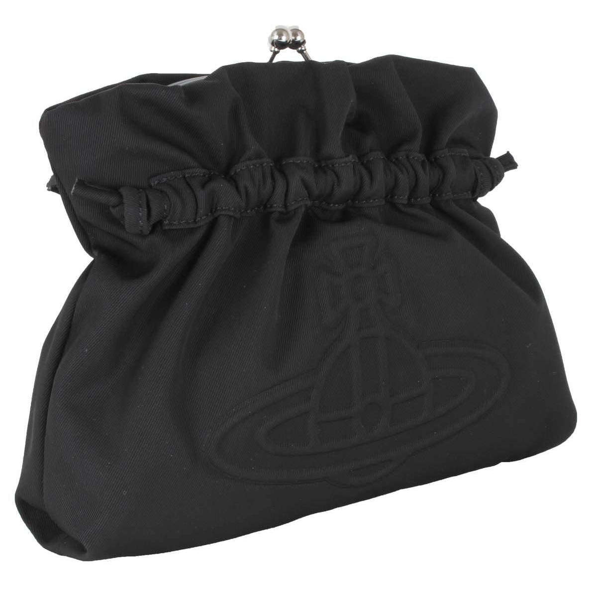 Vivienne westwood black hot sale clutch bag