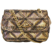 Vivienne Westwood Quilted Re-Lurex Small Purse Chain Bag - Gold