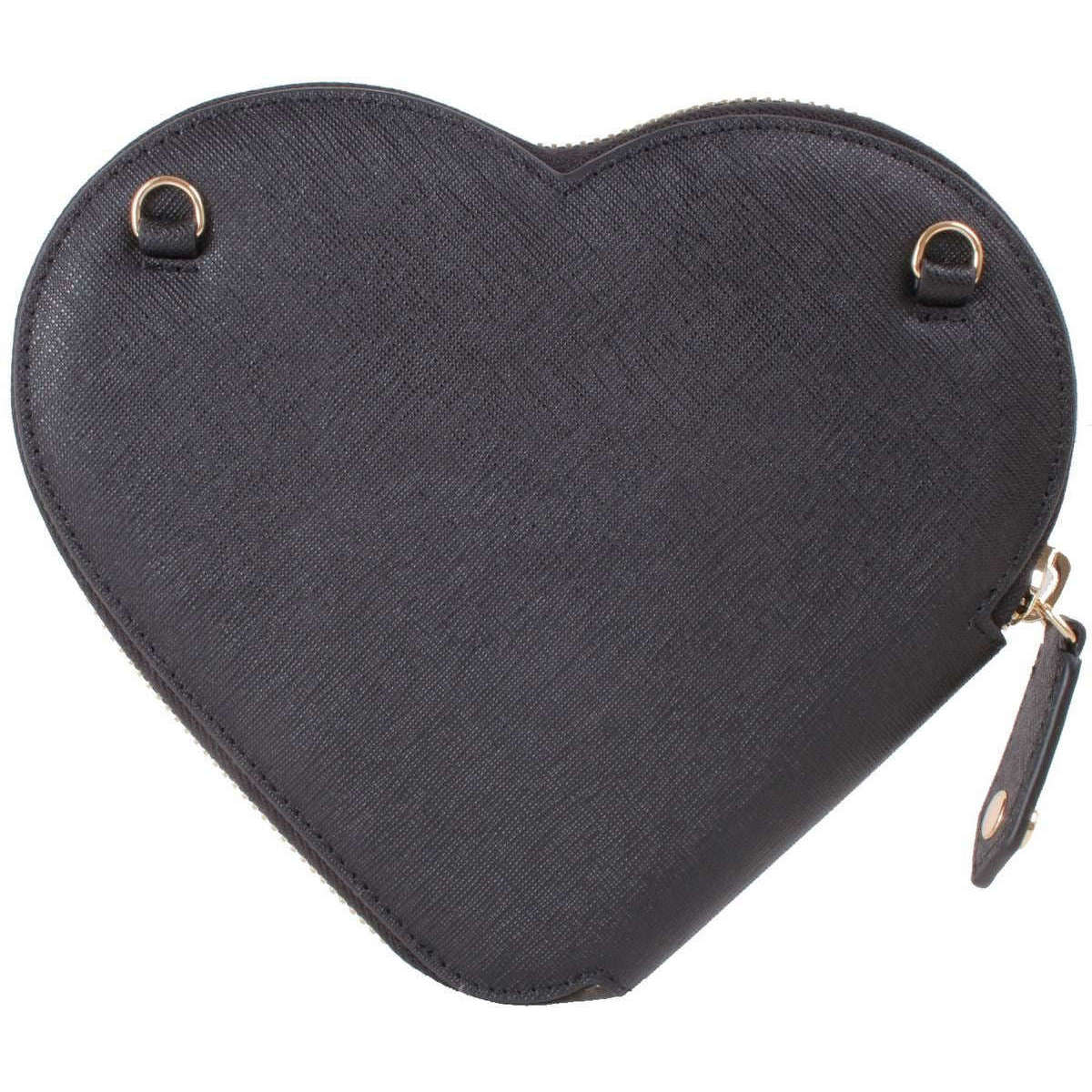 Vivienne Westwood Heart Crossbody bag saffiano cow leather black -  52030007-L001N-N403