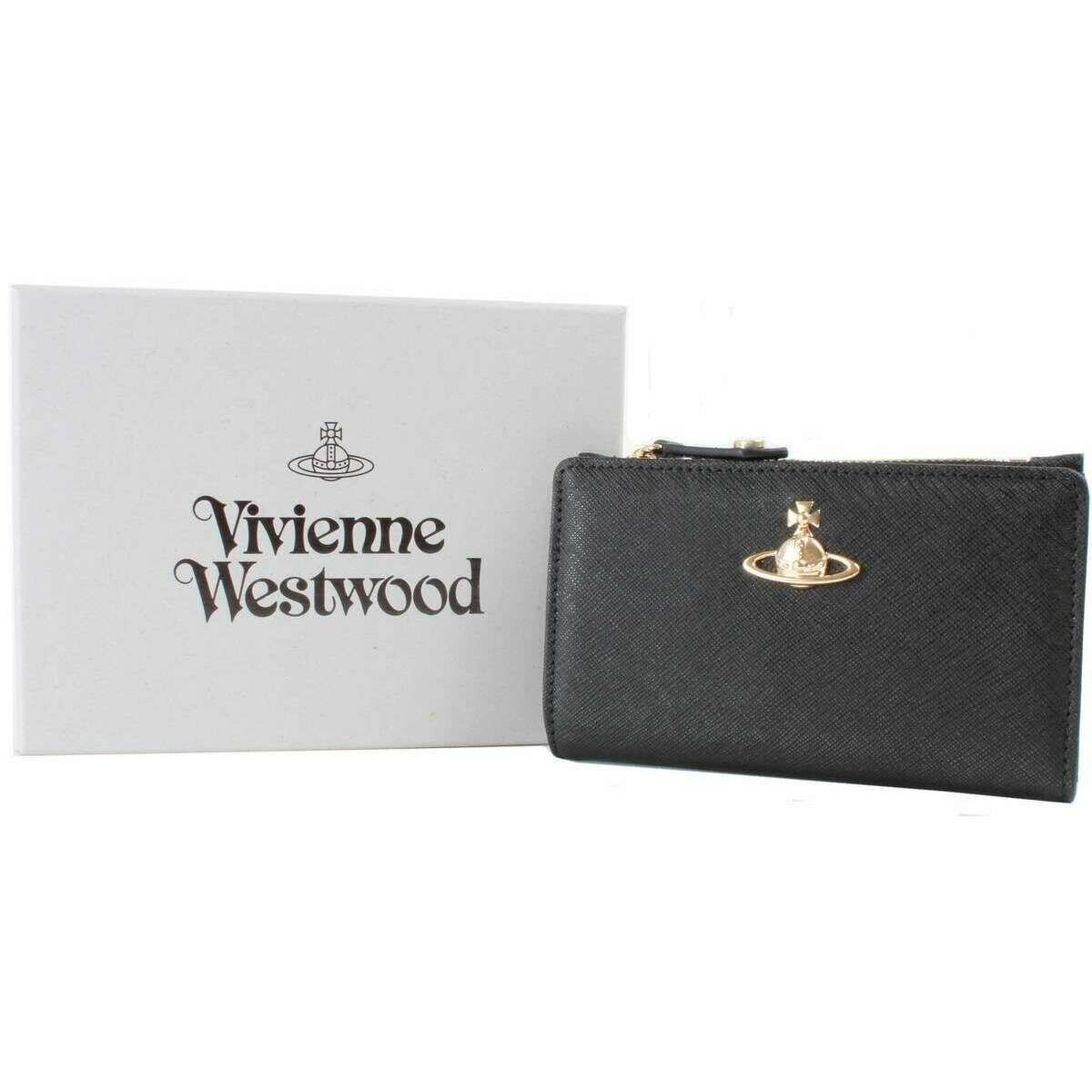 Saffiano Card Holder - Vivienne Westwood - Leather - Black