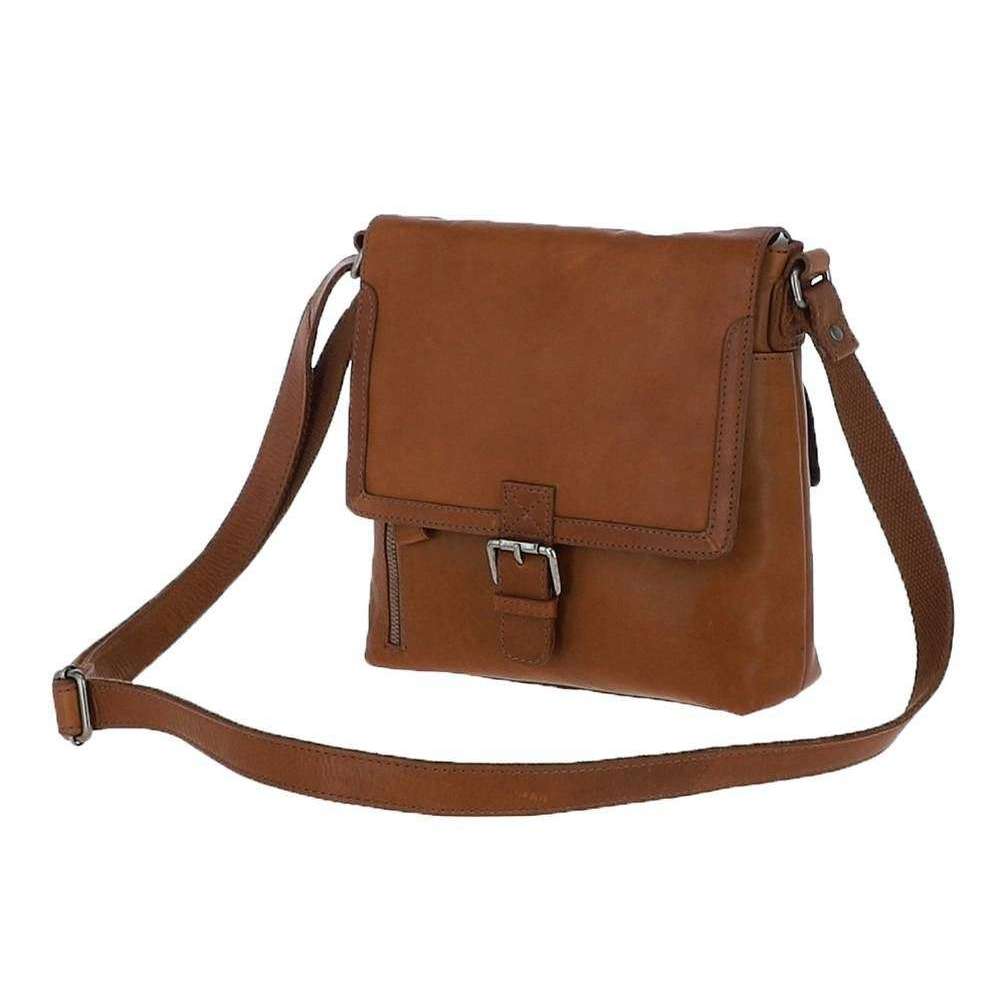 Ashwood Leather Tan Windmere Small Waxy Leather Messenger Bag
