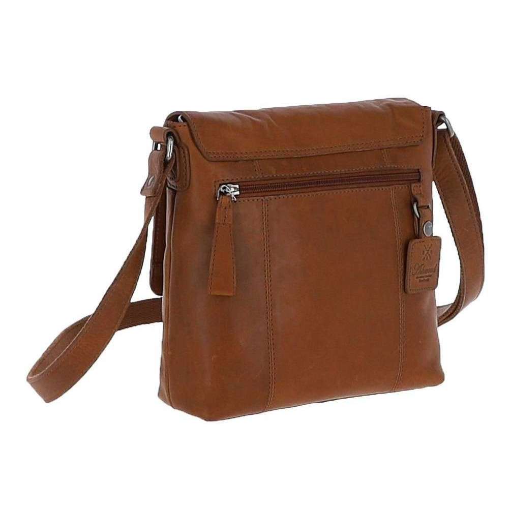 Ashwood Leather 'Classy' Leather Three Section Cross Body Bag