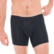 Comfyballs No Show Cotton Long Boxer - Black