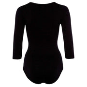 Falke Fine Cotton 3/4 Sleeve Bodysuit - Black