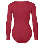 Falke Fine Cotton Long Sleeved Bodysuit - Scarlet Red