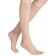 Falke Pure Matt 20 Denier Knee High Stockings - Crystal Cream