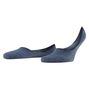 Falke Step Medium Cut No Show Socks - Navy Blue Mel