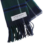 Locharron of Scotland Bowhill Douglas Modern Lambswool Scarf - Green/Navy