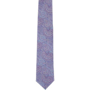 Michelsons of London Elegant Paisley Tie and Pocket Square Set - Lilac