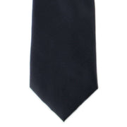 Michelsons of London Plain Polyester Pocket Square and Tie Set - Charocal