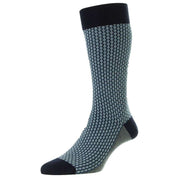 Pantherella Elgar Egyptian Cotton Socks - Navy