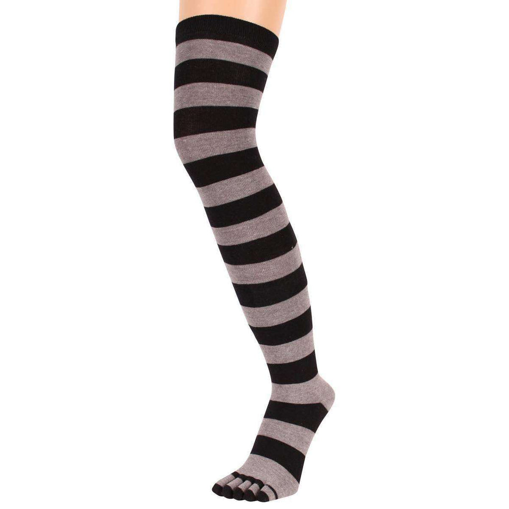 Black TOETOE Everyday Over The Knee Toe Socks — KJ Beckett